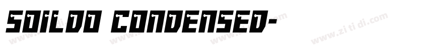 soildo Condensed字体转换